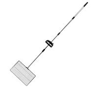 Gissroys Chicken Poop Scoops Pelle en métal Poignée confortable pour un Créateur simple Sept fentes pour la plupart des types de déchets Les animaux de compagnie Poignées longues Outil de ferme