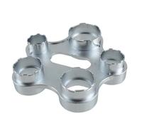 Gissroys Clé à molette 6 en 1 pour robinet, extracteur de pout, outil en métal, robinet, salle de bain
