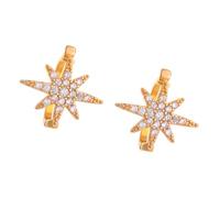 Gissroys Clip d'oreille étoile tendance Tige de ciel étoilé non pénétrante pour les jeunes femmes qui recherchent un décor amovible de mode polyvalence, taille unique, Comme décrit