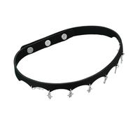 Gissroys Collier en cuir synthétique avec motif religieux - Multifonctionnel - Chaîne de taille distinctive - Pour les créateurs de tendances gothiques pour les femmes, taille unique, Comme décrit