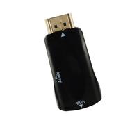 Gissroys Convertisseur vidéo femelle 1080P pour ordinateur haute définition vers VGA, adaptateur pour ordinateur portable, boîtier, moniteur, projecteur HDTV vers convertisseur