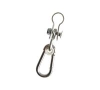 Gissroys Crochet oscillant en acier résistant pour extérieur en bois Installation rapide Mousqueton Matériel Accessoires Crochet balançoire