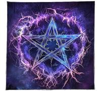 Gissroys Divinations Nappe Symbole Étoile Carte de tarot Astrologie Nappe d'autel Tissu Déesses Jeu de société Accessoire autel Carte de tarot Tissu