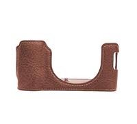 Gissroys Élégant étui demi-valise en cuir synthétique pour X100VI avec accès au bouton sans couture et améliore la protection de l'étui pour appareil photo trépied avec la protection du montage sur