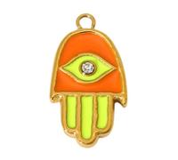 Gissroys Élégant pendentif en forme de cœur avec main géométrique en acier inoxydable Bijoux 11 choix Pendentif œil géométrique tendance, taille unique, Comme décrit, Comme décrit.