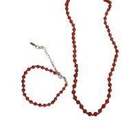 Gissroys Ensemble de bijoux en perles réglables assortis exquis faits à la main pour diverses occasions - Accessoires de mode pour femme, taille unique, Comme décrit, Comme décrit.