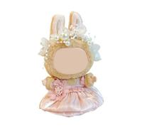 Gissroys Ensemble de robe et couvre-chef d'événement formel avec figurines d'anime Poupée de cérémonie de mariage Affichage Vêtements animés Vêtements de mariage Ensemble de robe de mariée