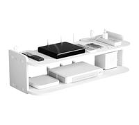 Gissroys Étagère murale multifonction pour chambre à coucher, organisation facile, installation facile, organisateur de routeur, support en bois, présentoir en bois, organisateur de chambre à coucher