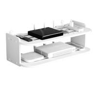 Gissroys Étagère murale multifonction pour chambre à coucher, organisation facile, installation facile, organisateur de routeur, support en bois, présentoir en bois, organisateur de chambre à coucher