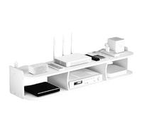 Gissroys Étagère murale multifonction pour chambre à coucher, organisation facile, installation facile, organisateur de routeur, support en bois, présentoir en bois, organisateur de chambre à coucher