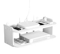 Gissroys Étagère murale multifonction pour chambre à coucher, organisation facile, installation facile, organisateur de routeur, support en bois, présentoir en bois, organisateur de chambre à coucher