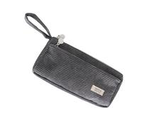 Gissroys Étui à crayons en Corduroy - Deux grandes marques spécialisées - Trousse à crayons polyvalente - Trousse à crayons de voyage - Rangement de maquillage pour filles et femmes, gris