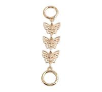 Gissroys Fermoir papillon réglable en métal léger Chaîne d'extension pour collier réglable Longueur bracelet Accessoires de bijoux papillon faim Chaîne de bijoux, taille unique, comme décrit