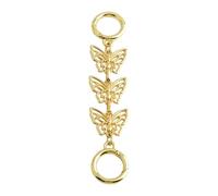 Gissroys Fermoir papillon réglable en métal léger Chaîne d'extension pour collier réglable Longueur bracelet Accessoires de bijoux papillon faim Chaîne de bijoux, taille unique, comme décrit