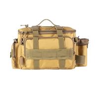 Gissroys Grande capacité Pêche Tackle Bag Multipoches Équipement de pêche avec sac de transport Extérieur Portable Oxford Épaule Épaule, Add Rhubarb Camoufla, Taille unique
