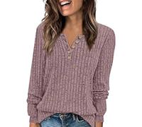 Gissroys Haut à boutons en polyester extensible pour femmes professionnelles Entretien facile Conception de couleur solide Travail confortable pour les vacances, h, M