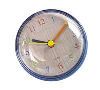 Gissroys Horloge murale étanche avec base ventouse adhésive sécurisée, chronométrage précis, fonctionne à piles pour cuisine, buanderie, bureau, salle de bain
