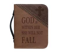 Gissroys Housse de bible pour femme en cuir imperméable avec poignée