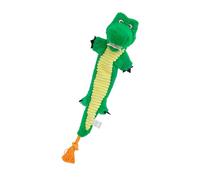 Gissroys Jouet à mâcher pour animal de compagnie résistant aux larmes avec bâtiments en couineur en peluche interactive serpent tirage pour chiens de petite, moyenne et grande taille