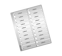 Gissroys Kit de perforation rond précis avec 20 coupe-balises de taille et poignée de poinçonnage pour modélisation architecturale, artisanat, modèle en métal trou trou