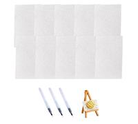 Gissroys Kits créatifs de dessin à bulles 10 éponges toile 3 stylos à eau texture bouffante activée projet d'art pour enfants et adultes Kits de peinture bouffante magique