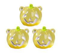 Gissroys L'art du paysage d'Halloween illuminant montre des citrouilles et des chauves-souris lumineuses pour la décoration de la cour de fête Clown lumineux Figurine en résine de citrouille