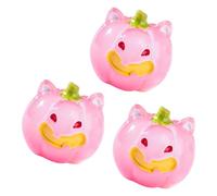 Gissroys L'art du paysage d'Halloween illuminant montre des citrouilles et des chauves-souris lumineuses pour la décoration de la cour de fête Clown lumineux Figurine en résine de citrouille