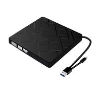 Gissroys Lecteur DVD externe portable RWS USB 3.0 de type C Graveur optique pour ordinateur portable de bureau Graveur de CD/DVD externe facile à transporter