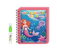 Gissroys Livre magique de dessin d'eau pour enfants Réutilisable Coloration à l'eau et gribouillages Livre jouet avec formation au stylo Jouet d'apprentissage précoce
