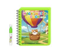 Gissroys Livre magique de dessin d'eau pour enfants Réutilisable Coloration à l'eau et gribouillages Livre jouet avec formation au stylo Jouet d'apprentissage précoce