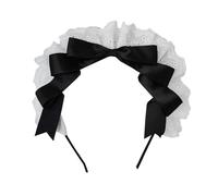 Gissroys Lolit Bandeau avec nœud, serre-tête, nœud papillon, coiffe, nœuds, coiffe de servante Lolitaa