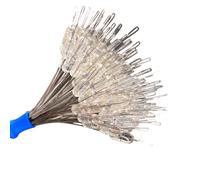 Gissroys Lot de 100 piquets de pêche ovales en silicone pour pêche