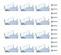 Gissroys Lot de 12 cintres robustes pour plantes en fer Crochets uniques en fer Étagère à plantes stable pour grottes intérieures Extérieur Intérieur Vitre Crochet Convient