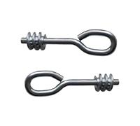 Gissroys Lot de 2 boulons d'yeux de levier recouverts de rouille pour stabilisation durable du soleil extérieur et support Accessoires de store recouverts de rouille