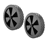 Gissroys Lot de 2 roues de roulement en caoutchouc lourdes et amovibles pour caravane de camping - Chariot de jardin silencieux à dégagement rapide avec roulements