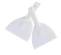 Gissroys Lot de 2 spatules à pâte économiques avec trou de suspension en plastique de qualité alimentaire - Pelle à pizza triangulaire - Spatule à pizza souple