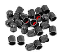Gissroys Lot de 25 capuchons d'air pour pneus de voiture, outils, motos, scooters, cyclomoteurs, vélos électriques, roues sans chambre à air, valves de pneu de voiture, bouchons de potence