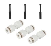 Gissroys Lot de 3 raccords de tuyau d'adaptation pneumatique PTFE pour imprimante 1,75 mm Filament Extrudeuse Connecteur rapide pour laboratoire X1c X1e P1p P1s Tube d'alimentation PTFE