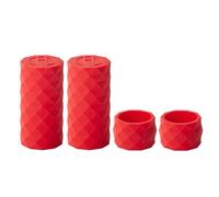 Gissroys Lot de 4 bandes adhésives antidérapantes en silicone pour guidon de vélo, anneaux fixes absorbant les chocs pour sangle de vélo de route, bandes en silicone faciles à nettoyer