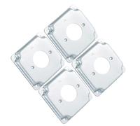 Gissroys Lot de 4 caches de sortie carrés en métal multi-usages Accessoires confortables pour 10 cm