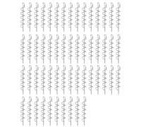 Gissroys Lot de 50 ressorts pivotants pour pêche en eau salée et en eau douce - Crochets à ressort en acier au carbone - Fermoir rotatif pour la pêche