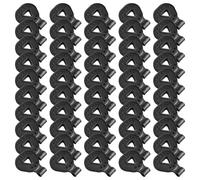 Gissroys Lot de 50 tentes de clôture Trommet - Puissance nette - Pour l'extérieur, le camping - Boucles triangulaires - Clip d'ombre de jardin