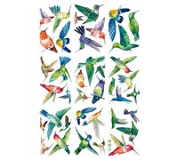 Gissroys Lot de 9 autocollants réutilisables en PVC pour fenêtre à plumes pour différentes tailles de fenêtre pour les réunions de famille et les fêtes décors saisonniers