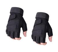 Gissroys Mitaines tactiques demi-doigts pour la protection du dos - Gants respirants pour la conduite et le cyclisme