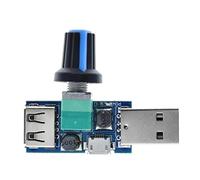 Gissroys Moteur de ventilateur multi-vitesses Régulateur de vitesse USB 4 V-12 V 5 W pour PC Boîtier d'ordinateur Contrôleur USB