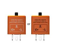 Gissroys Motorcross Interrupteur relais LED 12 V Voyant lumineux pour voiture moto Off Road Hyperflash pour éclairage de moto Témoin de contrôle Résistance voiture