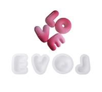 Gissroys Moules en silicone Robte Saint Valentin Lettres d'amour pour mousses faites à la main Friandises Idéal pour les événements spéciaux Traité