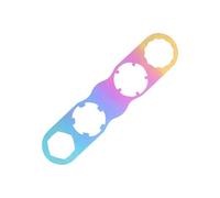 Gissroys Outil de montage de pédale de vélo, 4 trous de précision, alliage pour pédales de vélo, pédale légère, clé de démontage, réparation de vélo