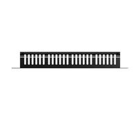 Gissroys Panneau de câble de serveur haute densité 19 pouces 1U 24 slots 48 ports Heavy Duty IT Equipment Management Systems Networking Support de gestion de câbles