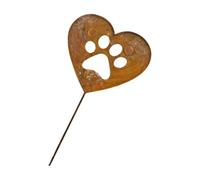 Gissroys Pattes de chien en métal antique - Piquet de terre décoratif rouillé - Pour jardin, support de plantes - Décoration de cour - Résistant aux intempéries